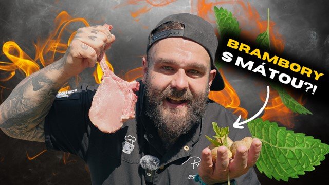 Ornyho vepřová kotleta s mátovým bramborem