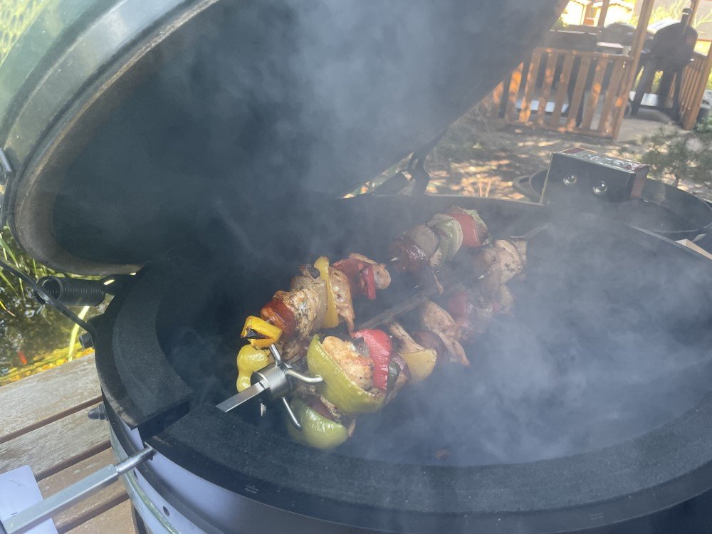 Recenze rotisserie pro grily Big Green Egg